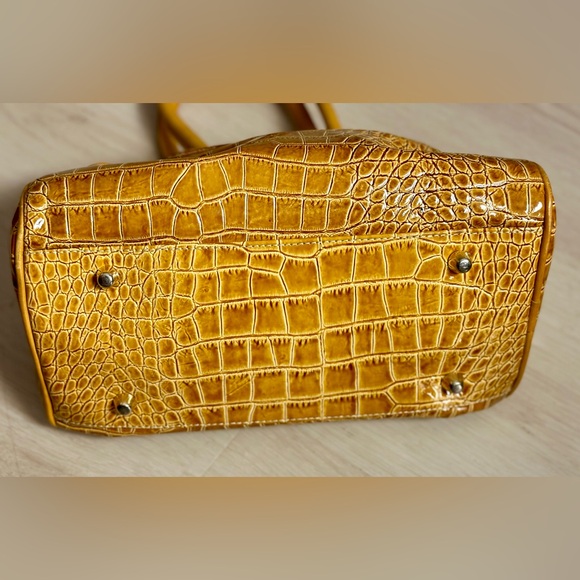 BEVERLY FELDMAN Rare Vintage Y2K Leather Crocodile Print Pocketbook Women’s OS - Picture 6 of 14
